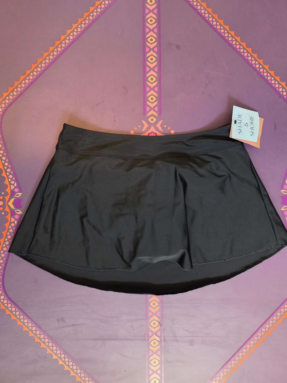 Shade & Shore Black Skater Swim Skirt
